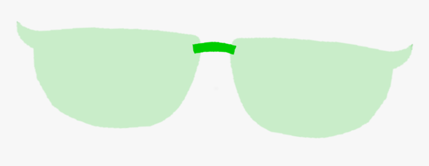 Green Glasses Png - Oval, Transparent Png, Free Download