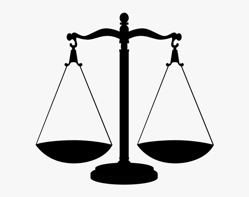 Measuring Scales Justice Clip Art - Transparent Scales Of Justice, HD Png Download, Free Download