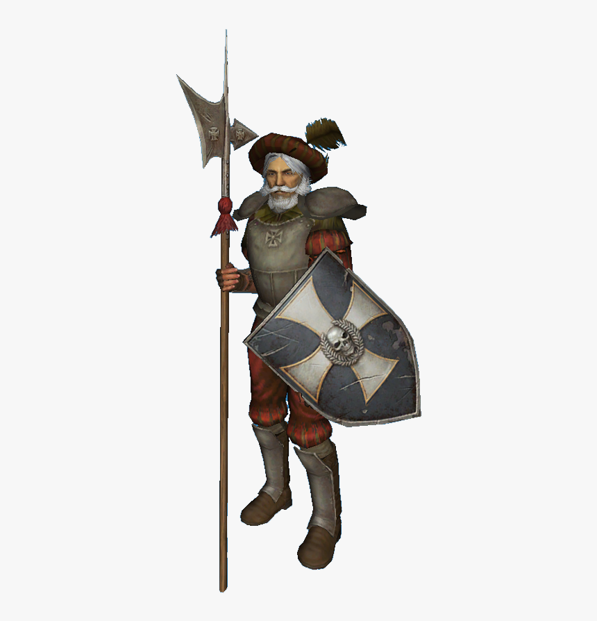 Medieval Army Png - Warhammer Empire Halberdiers Art, Transparent Png, Free Download