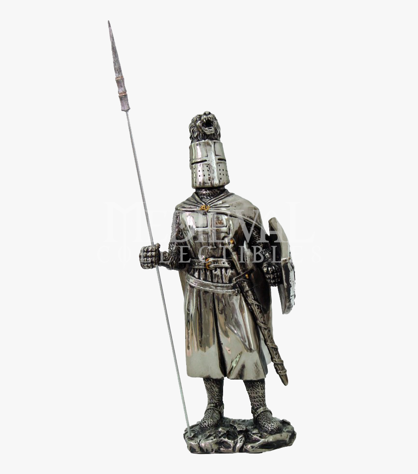 Noble Crusader With - Knight With Spear Png, Transparent Png, Free Download