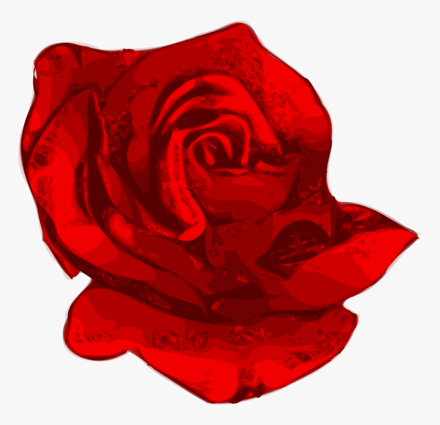 Plant,flower,garden Roses - Red Flower Vector Png, Transparent Png, Free Download