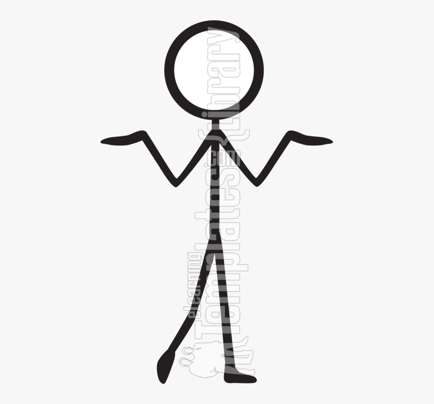 Stick Figures Svg Black And White Library - Stick Figure No Background, HD Png Download, Free Download