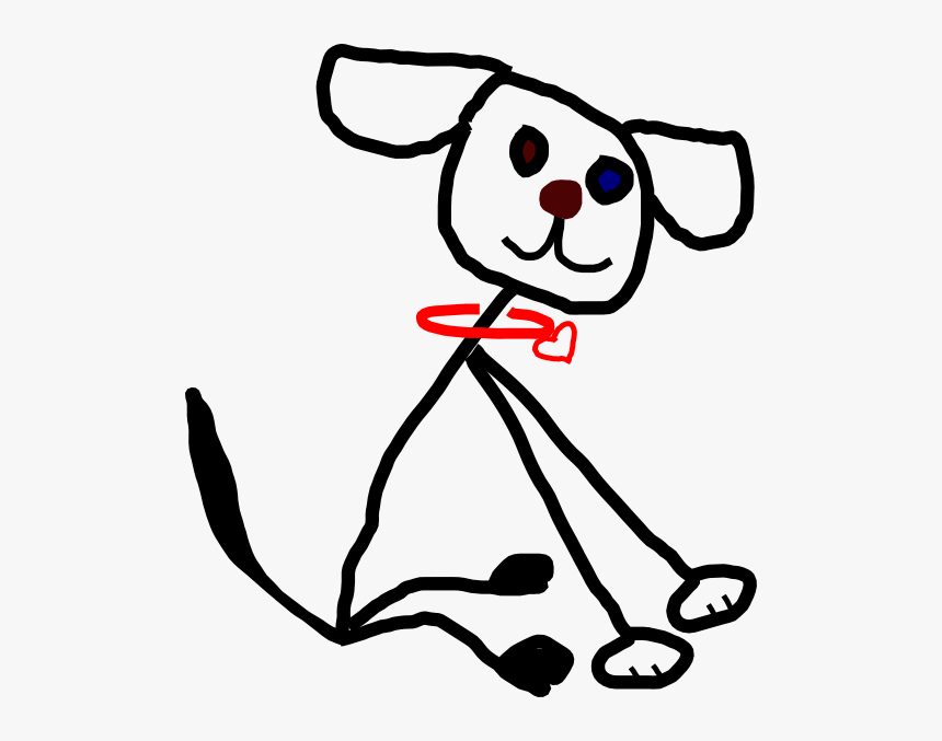 Stick Figure Dog Clipart, HD Png Download, Free Download