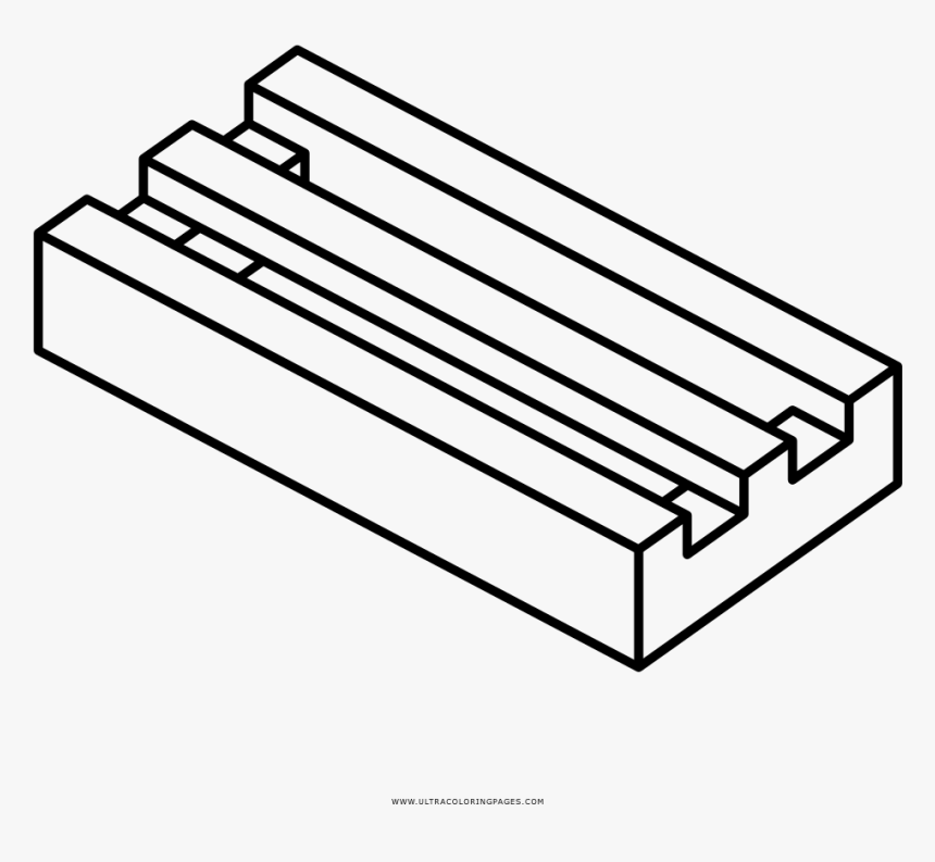 Lego Brick Coloring Page - Lego Parts Coloring Pages, HD Png Download, Free Download