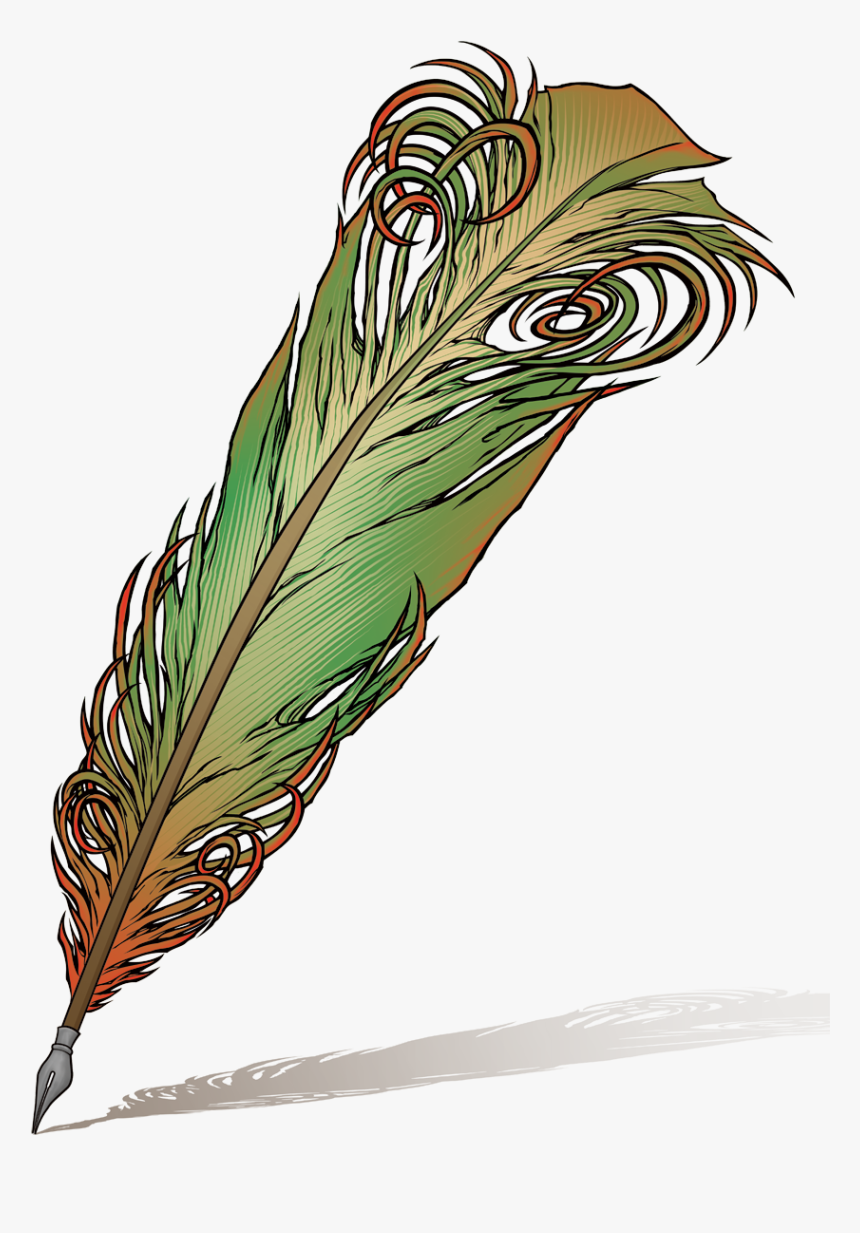 A Wolf Illustrations Blog - Feather Pen Quill Clipart, HD Png Download, Free Download