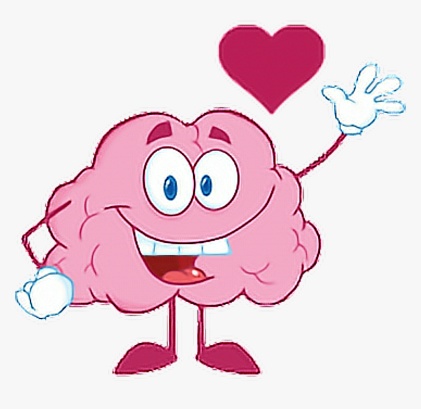 Happy Brain Waving Heart - Transparent Happy Brain, HD Png Download, Free Download