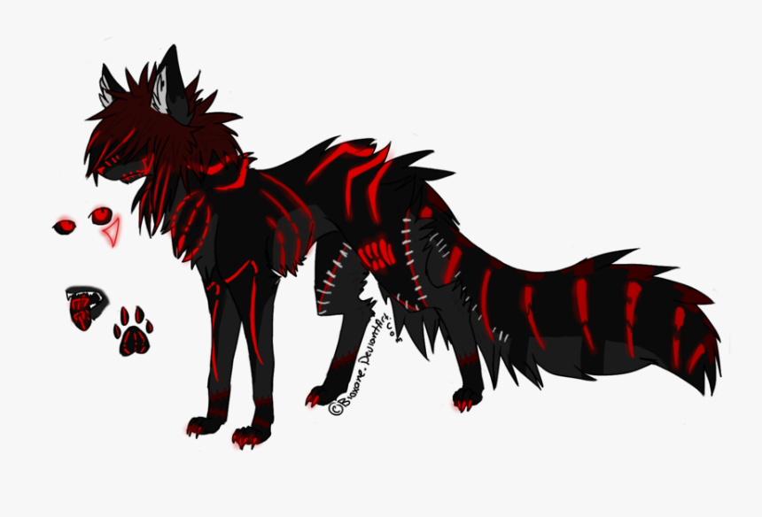 Toxic Symbol Clip Art At Clker - Black Demon Anime Wolf, HD Png Download, Free Download