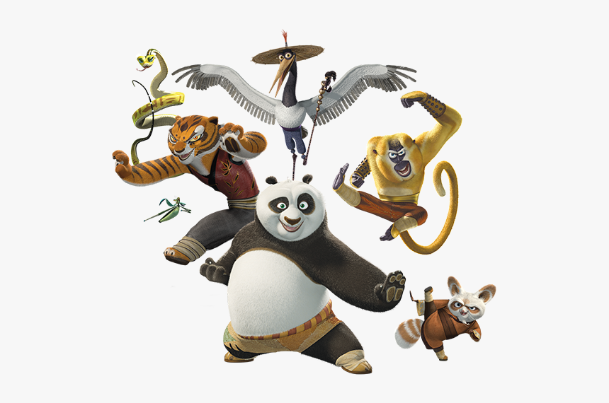 Kung Fu Panda Main Characters, HD Png Download, Free Download