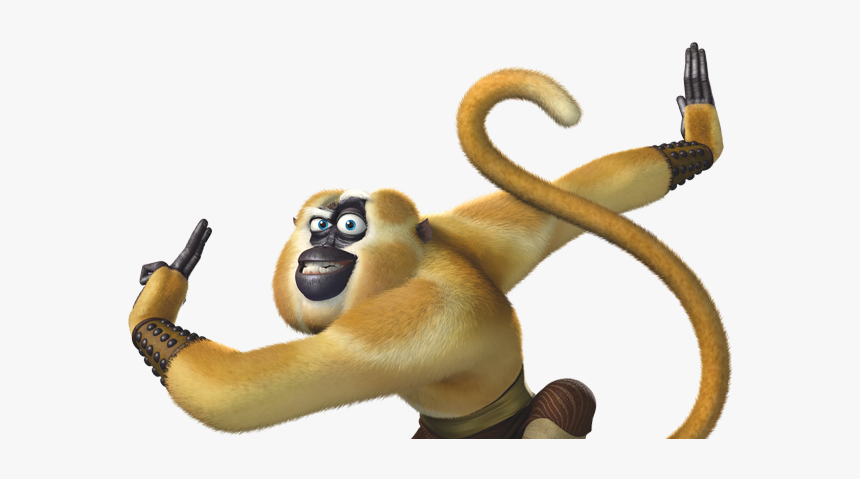 Monkey Characters Action Shot - Kung Fu Panda Monkey Transparent, HD Png Download, Free Download