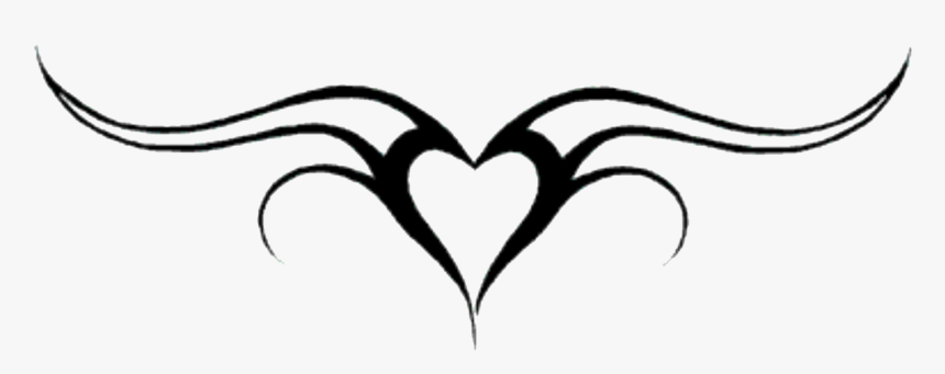 Simple Heart Design Tattoo, HD Png Download, Free Download