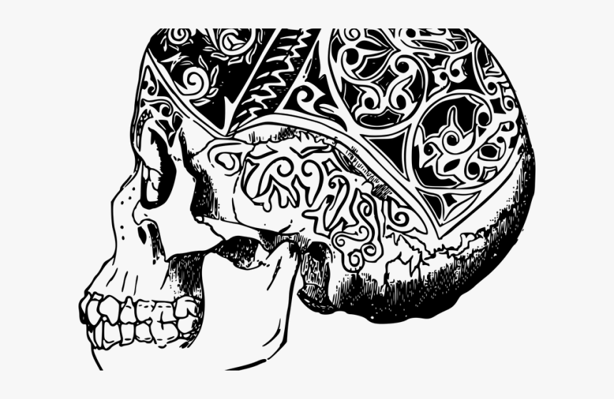 Transparent Tattoo Designs Png - Skull, Png Download, Free Download