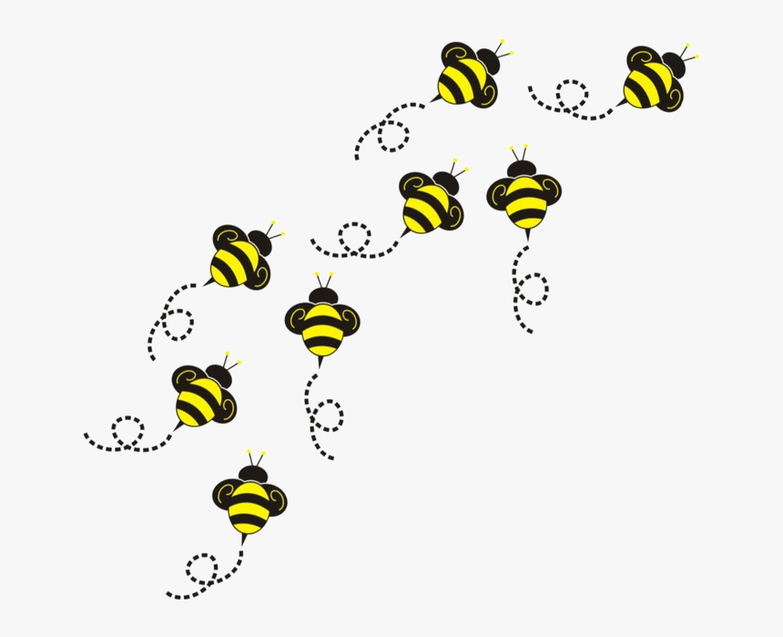 Bee Flying Clipart Bumble Transparent Png - Transparent Flying Bee Clipart, Png Download, Free Download