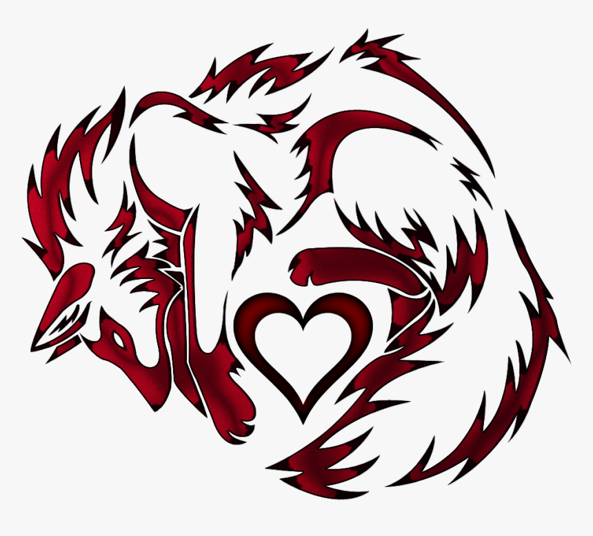Nine-tailed Fox Tattoo Kitsune Clip Art - Nine Tailed Fox Cartoon, HD Png Download, Free Download