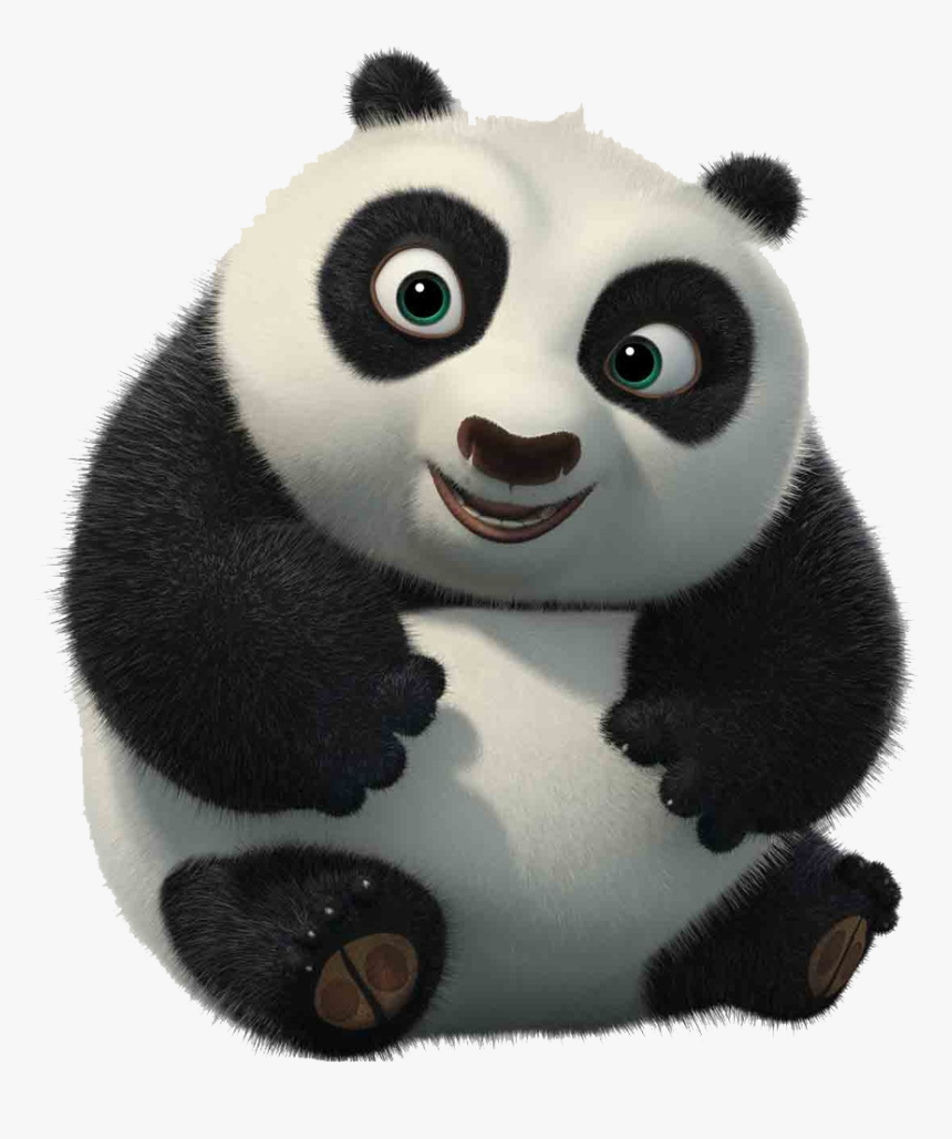 Giant Fu Big Valentines Eyes Bear Panda Clipart - Little Po Kung Fu Panda, HD Png Download, Free Download