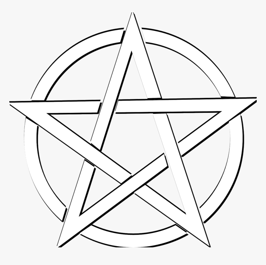 Pentacle Vector Inverted - Pagan Pentagram, HD Png Download, Free Download