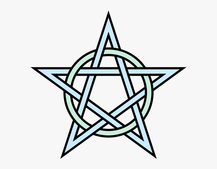 File Pentagram Circle Interlaced - Symbols Of The Salem Witch Trials, HD Png Download, Free Download