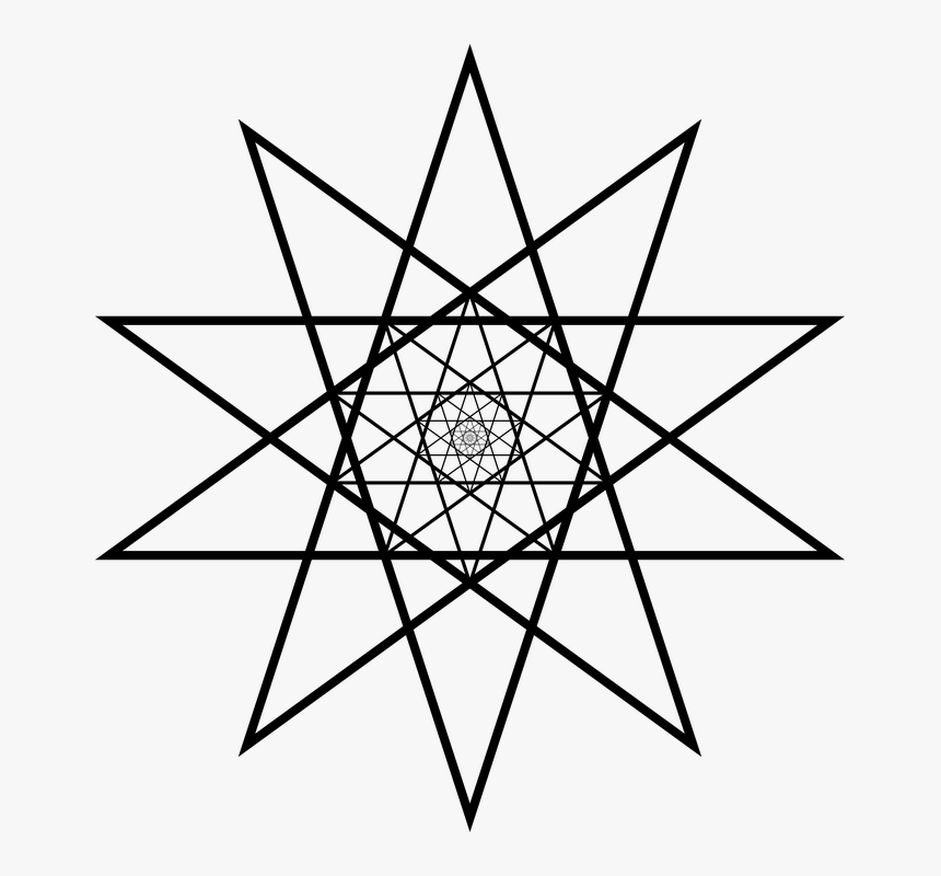 Decagramme, Pentagram, Star, Symbol, Pentagon, Magic - 10 Pointed Star, HD Png Download, Free Download
