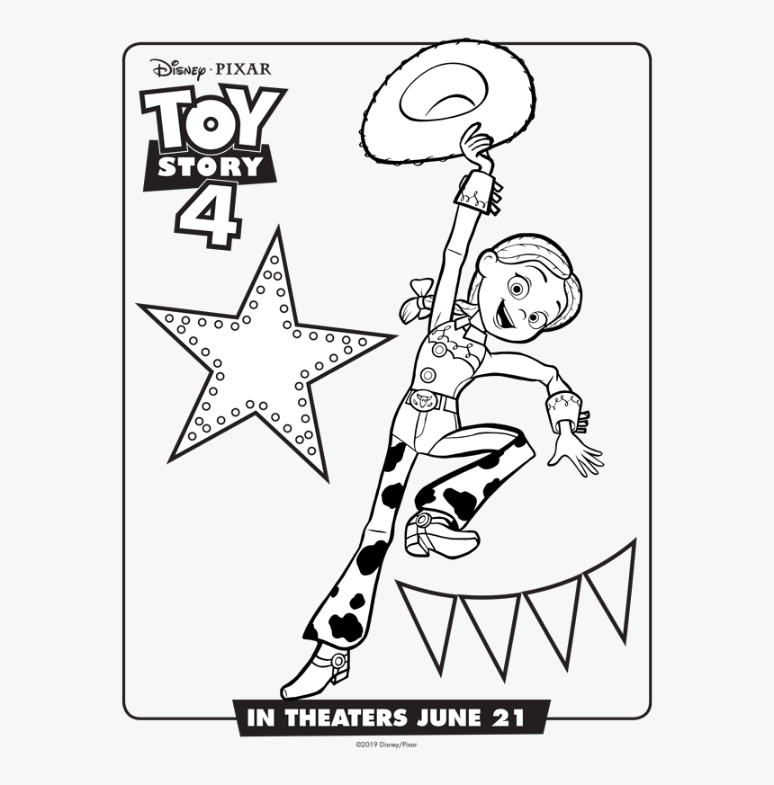 Toy Story 4 Jessie - Jessie Toy Story 4 Coloring Pages, HD Png Download, Free Download