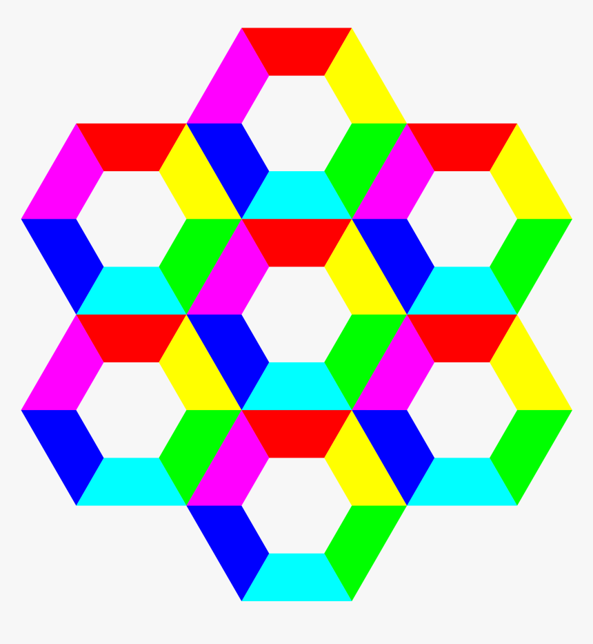 Half Hexagon Fun Clip Arts - Half Hexagon Clipart, HD Png Download, Free Download