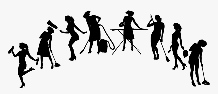 Maid Service Housekeeping Cleaner Cleaning - Cleaning Woman Silhouette, HD Png Download, Free Download