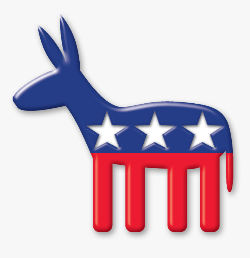 File - Rwb-donkey - Political Party Democratic, HD Png Download, Free Download