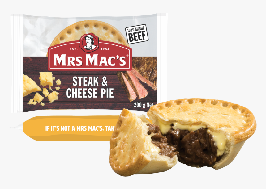 Mrs Mac's Beef Cheese And Bacon Pie, HD Png Download, Free Download