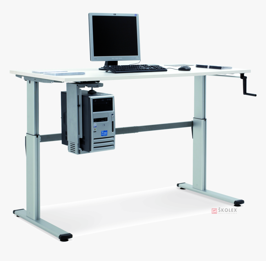 Height-adjustable Computer Desk Move - Výškovo Nastaviteľný Stôl, HD Png Download, Free Download