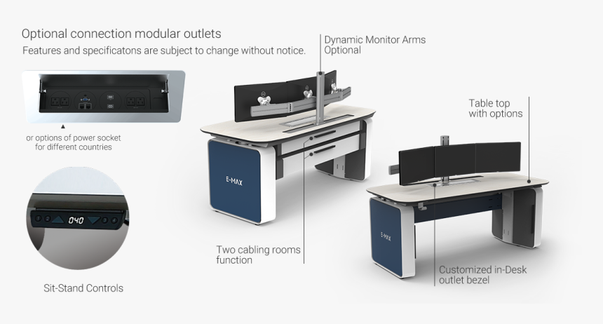 Sit-stand Console Desk - Table, HD Png Download, Free Download