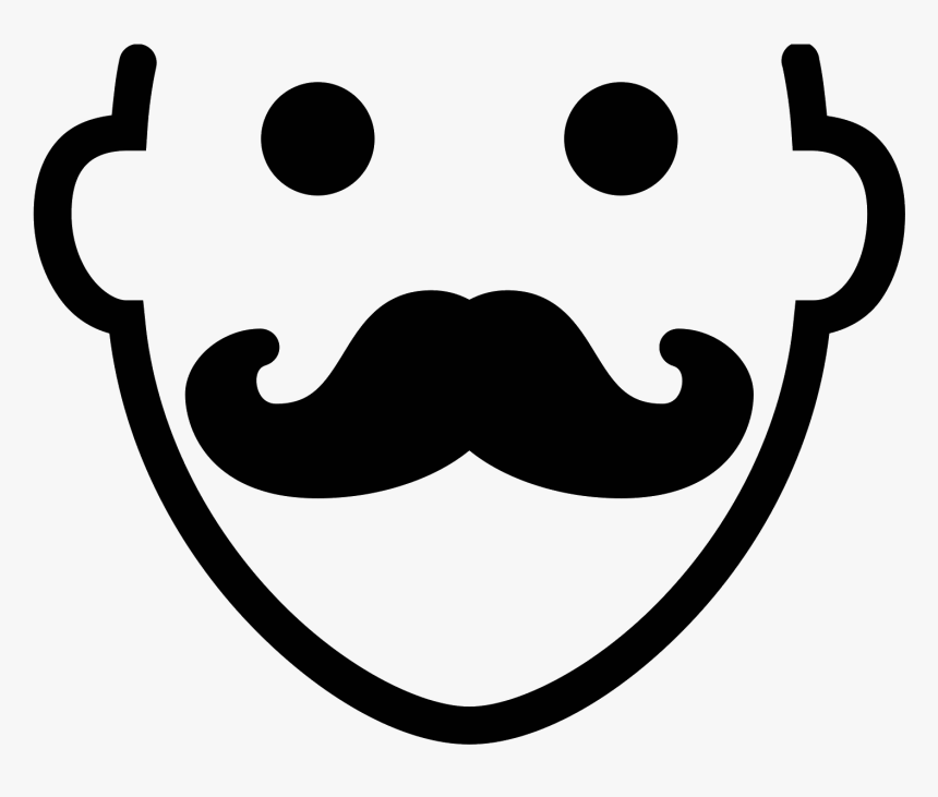 Mustache Filled Icon - Beard, HD Png Download, Free Download