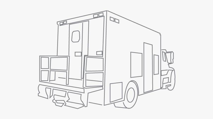 Lift Gates For Trucks - Outline Truck Body, HD Png Download, Free Download