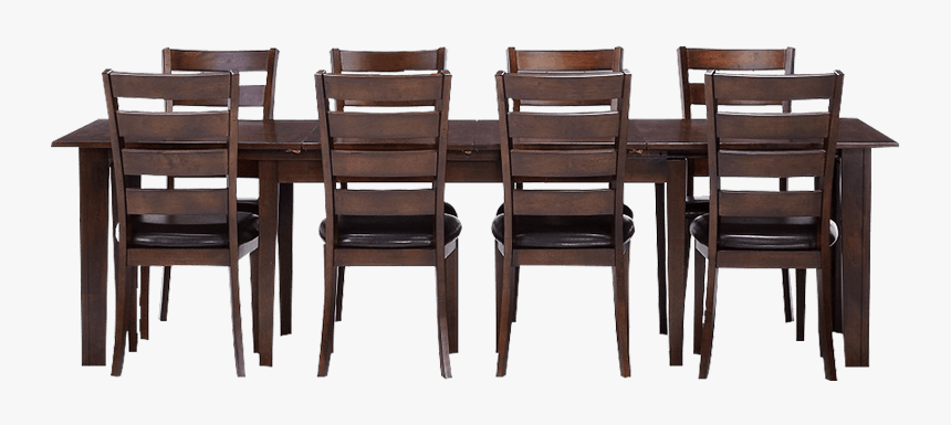 8 Seater Dining Table Set With Leatherette Uphol - Chair, HD Png Download, Free Download