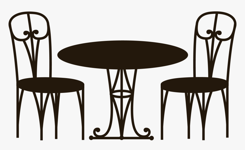 Png Freeuse Download Cafe Vector Table Chair - Chair And Table Png, Transparent Png, Free Download