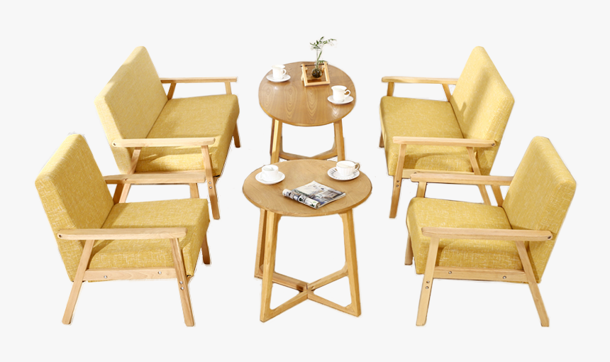 Dessert Tea Shop Western Cafe Table And Chair Combination - Transparent Cafe Chairs Png, Png Download, Free Download