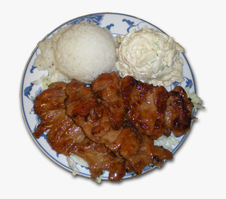 Bbq Food Plates Png - Steamed Rice, Transparent Png, Free Download