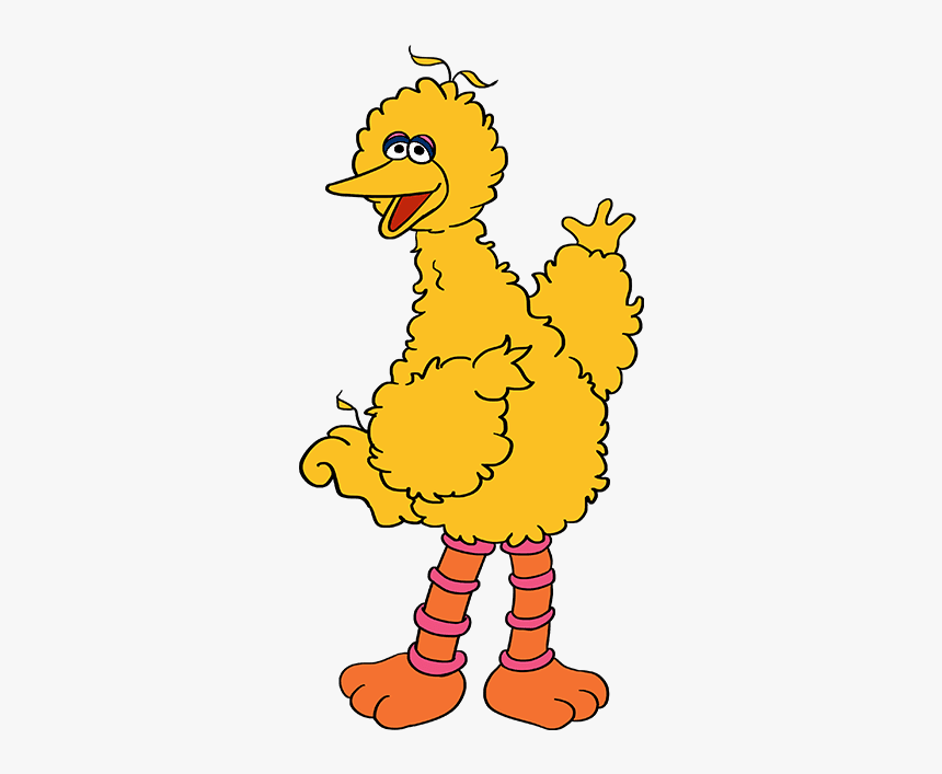 How To Draw Big Bird From Sesame Street - Sesame Street Big Bird Drawing, HD Png Download, Free Download