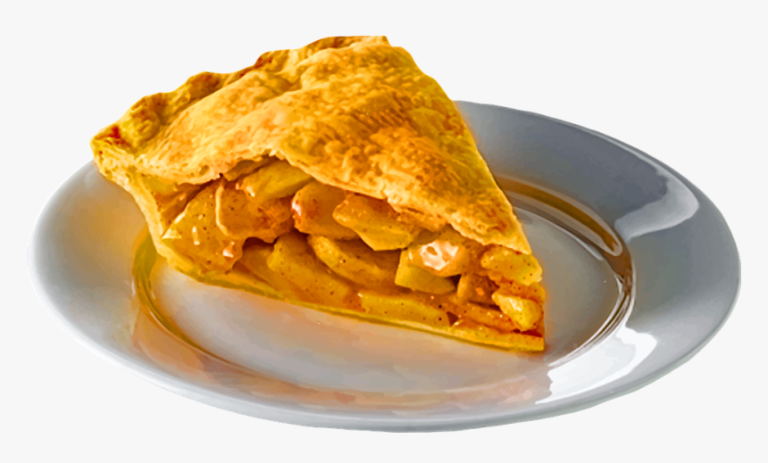 Apple Pie, Slice, Plate, Food, Sweet, Tasty, Pastry - Slice Of Pie On Plate, HD Png Download, Free Download