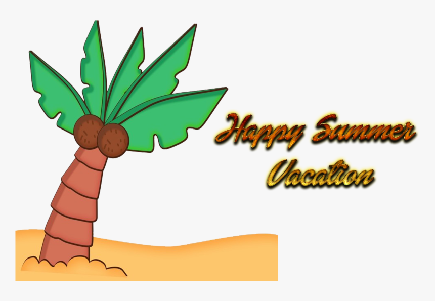 Happy Summer Vacation Png Background - Illustration, Transparent Png, Free Download