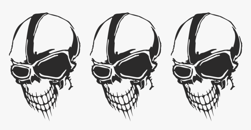 Skull, Skeleton, Head, Human, Face, Scary - Drawing The Scary Human Head Skeleton, HD Png Download, Free Download