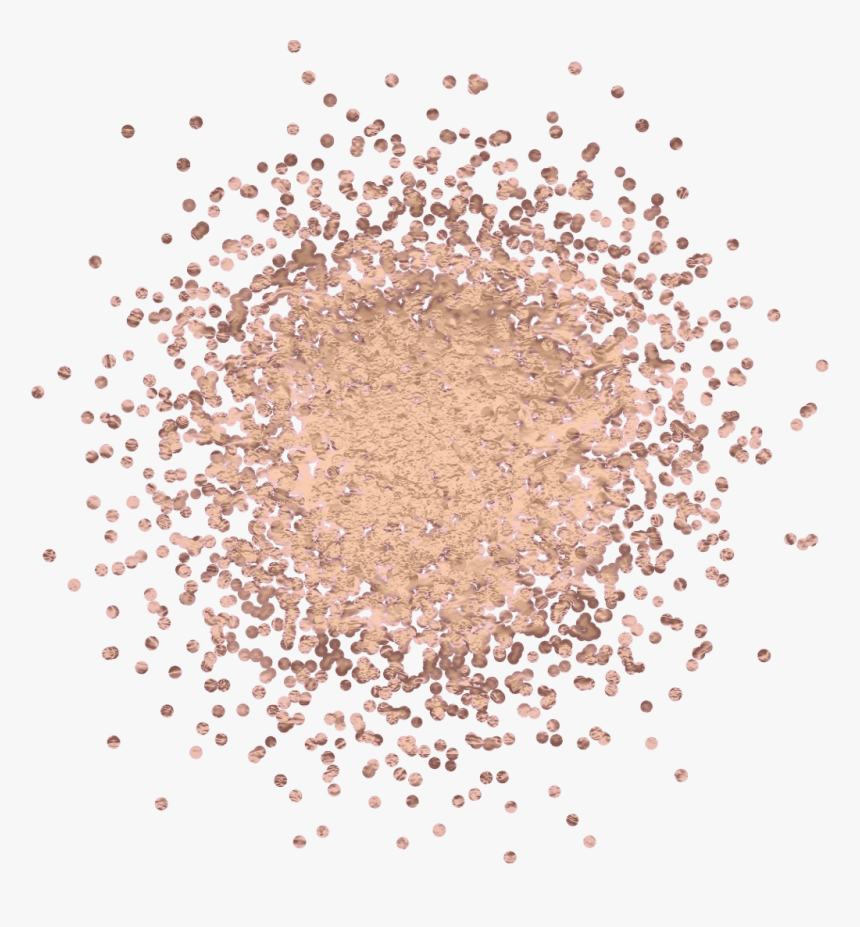 Glitter Roseglitter Escarcha Brillo Circle - Glitter Rosegold Circle Png, Transparent Png, Free Download