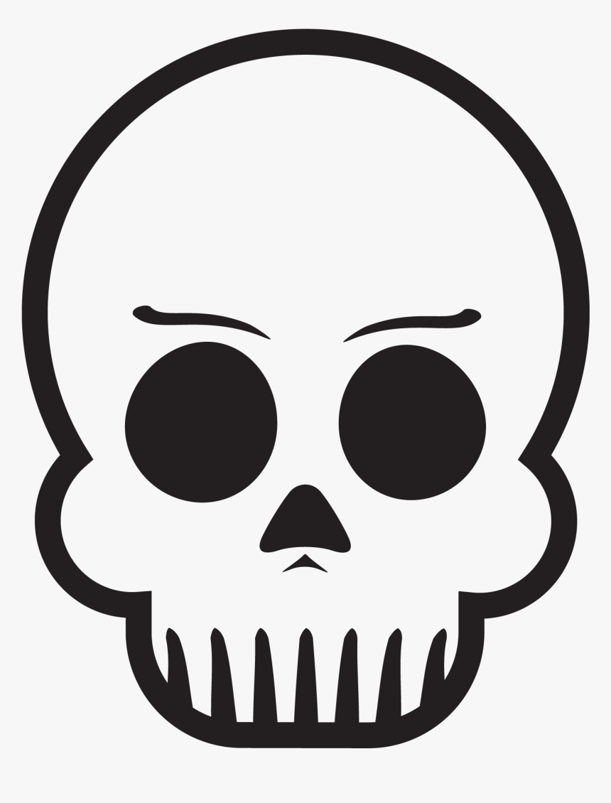 Skull With Eyebrows - Skeleton Eyebrows, HD Png Download, Free Download