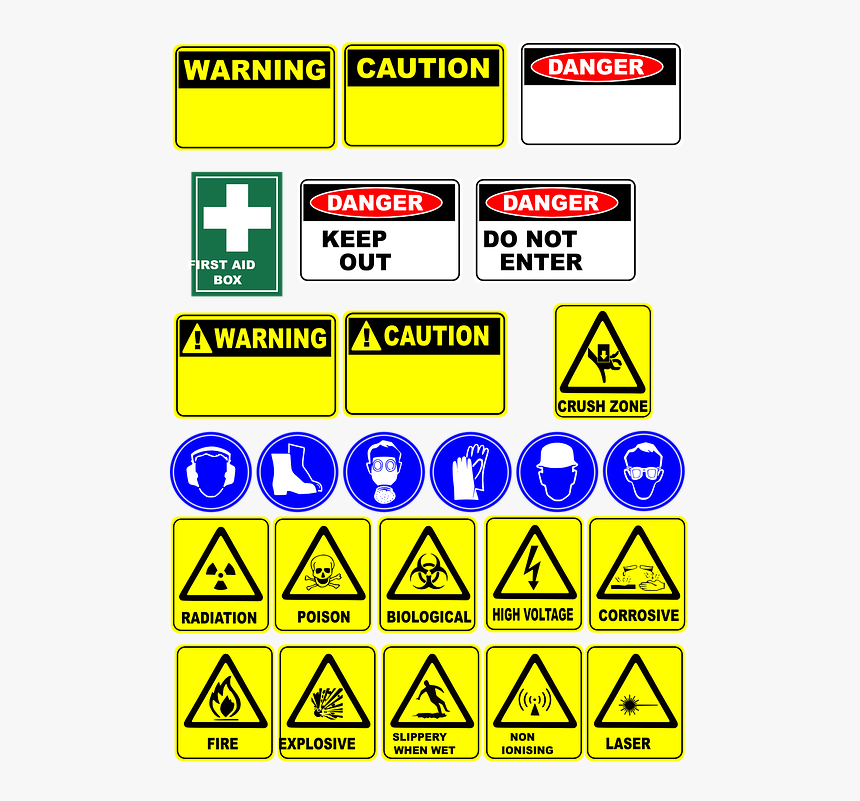Safety Symbols With Names And Meanings - IMAGESEE