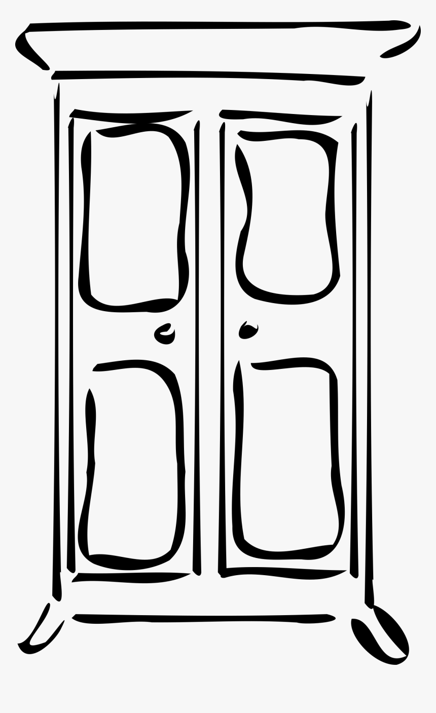 Wardrobe Drawing Messy - Cupboard Clip Art, HD Png Download, Free Download