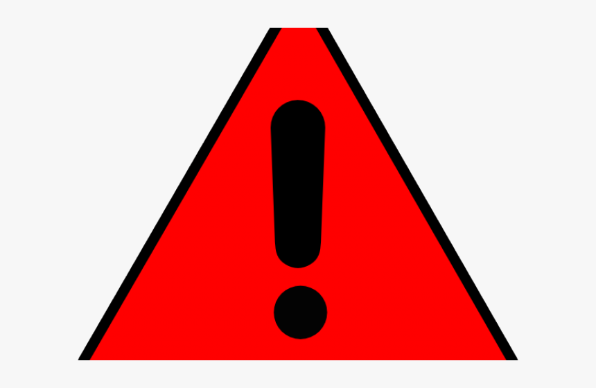 Danger Clipart Warning Sign - Red Warning Clipart, HD Png Download, Free Download