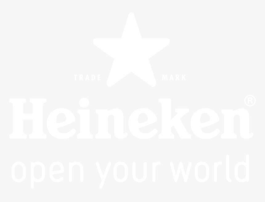 Heineken Open Your World Logo Black And White - Johns Hopkins Logo White, HD Png Download, Free Download