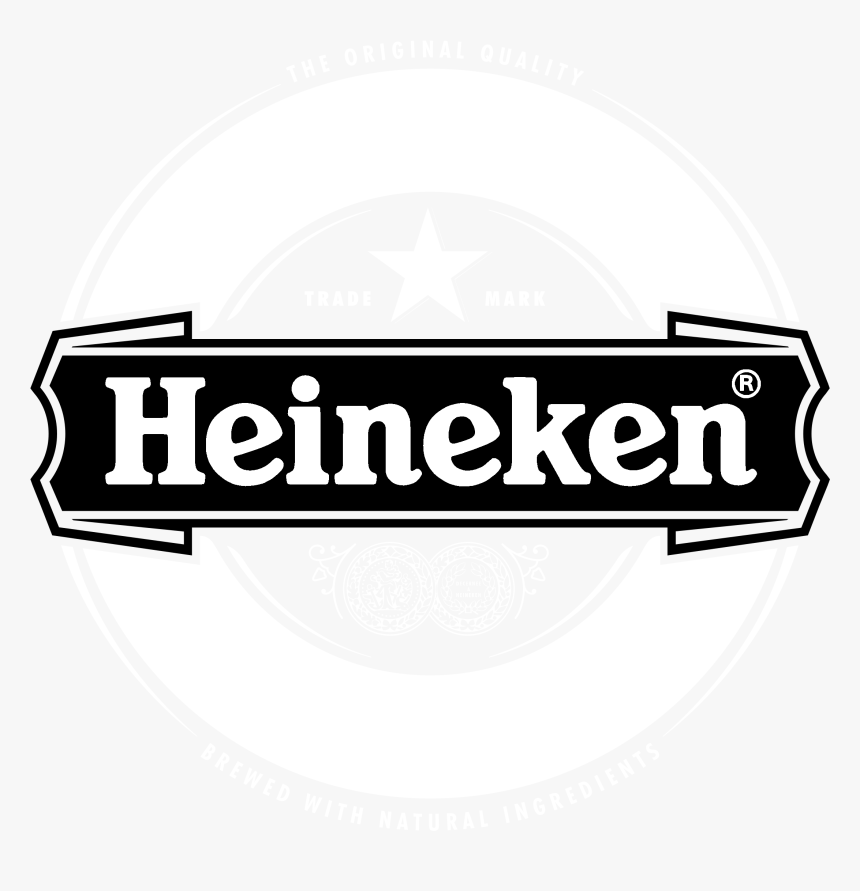 Heineken Logo Black And White - Heineken Logo Blanco Png, Transparent Png, Free Download