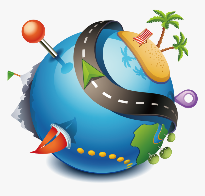 Vacation Icon Traveling Png - Creative Travel And Tours Logo, Transparent Png, Free Download