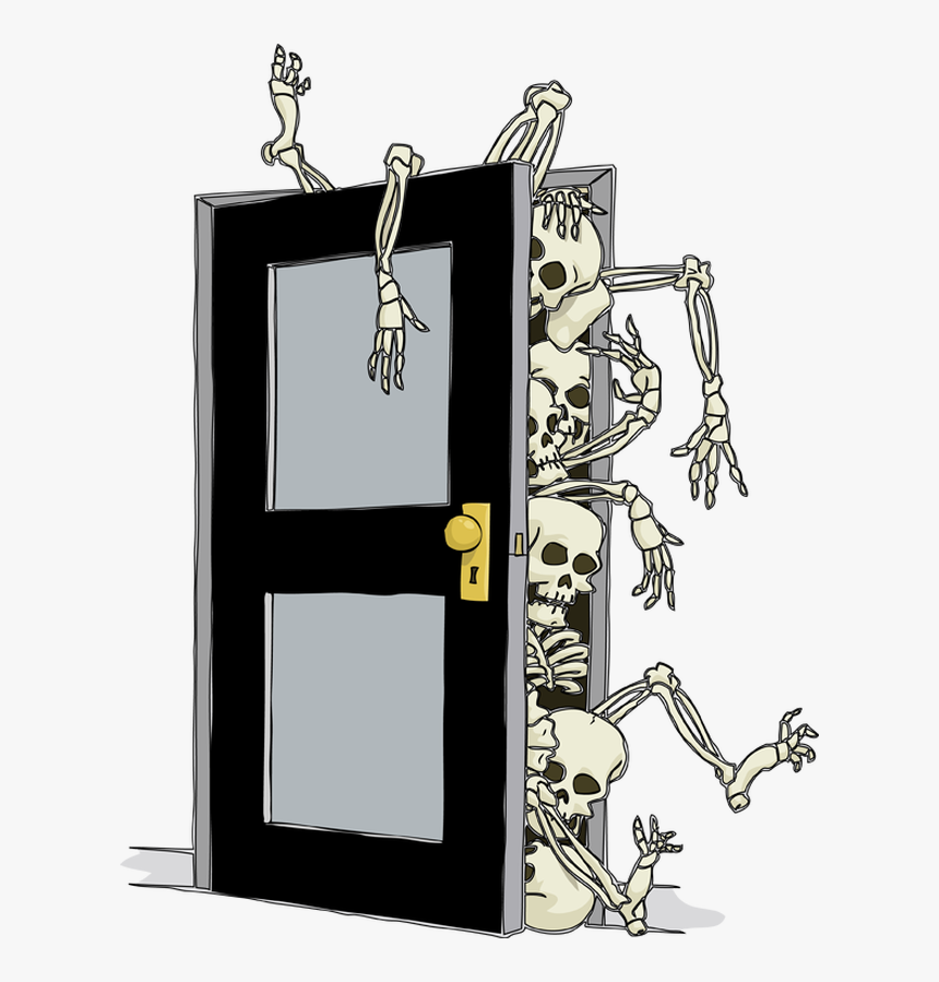 Skeletons In The Closet - Skeleton In The Closet Cartoon, HD Png Download, Free Download