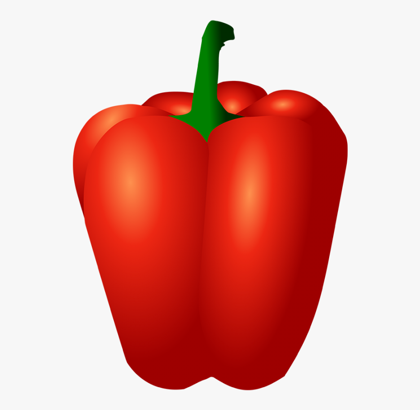 Red Bell Pepper - Red Bell Pepper Clipart, HD Png Download, Free Download