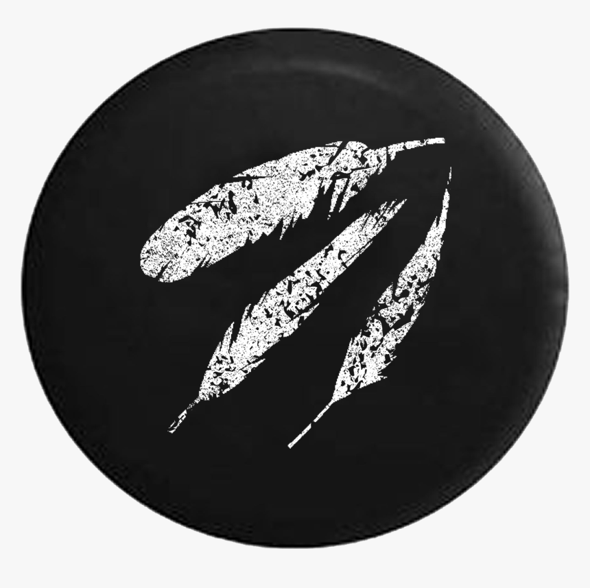 Feathers Blowing In The Wind Jeep Camper Spare Tire - Illustration, HD Png Download, Free Download