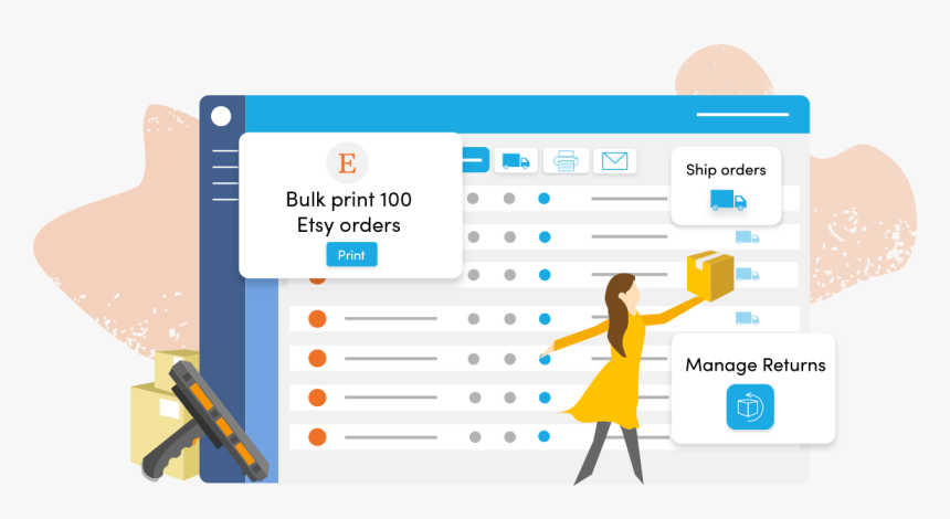 Etsy Order Management, Etsy Inventory Management - Inventory Management Veeqo, HD Png Download, Free Download